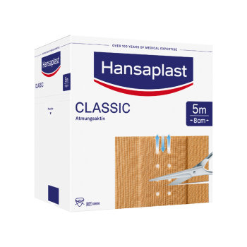 Hansaplast® CLASSIC 5m x 8cm - © Söhngen GmbH Hansaplast® CLASSIC 5m x 8cm - © Söhngen GmbH