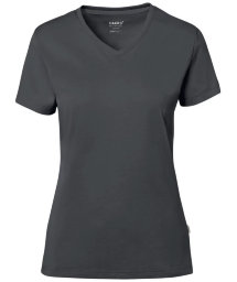 HAKRO Damen V-Shirt Cotton-Tec 169