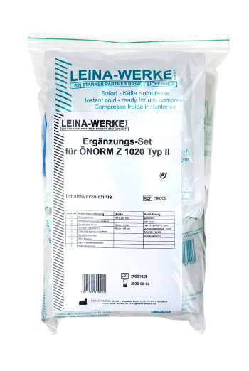 Ergänzungsset für Typ 2 Erste Hilfe Koffer auf ÖNORM Z1020:2025 Ergänzungsset für Typ 2 Erste Hilfe Koffer auf ÖNORM Z1020:2025