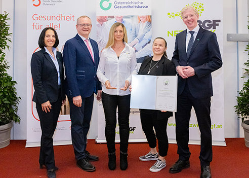 BGF-Gütesiegelverleihung an Schloffer Arbeitsschutz BGF-Gütesiegelverleihung an Schloffer Arbeitsschutz