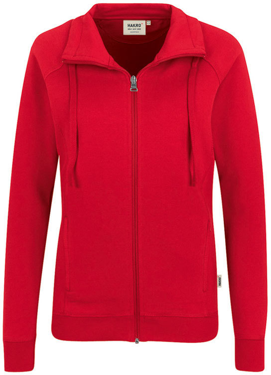 Ladies red zip up on sale hoodie